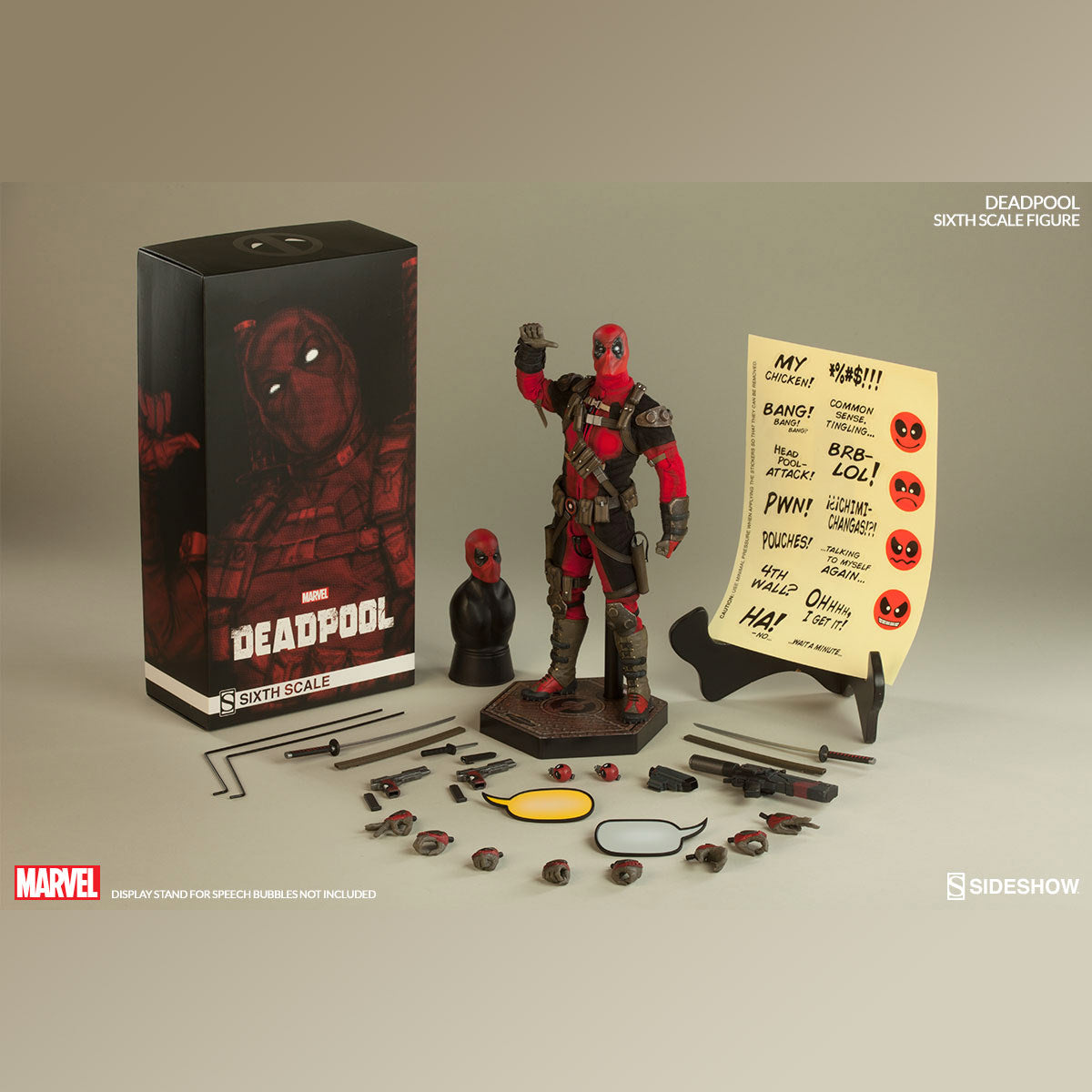 DEADPOOL ESCALA 1:6 SIDESSHOW