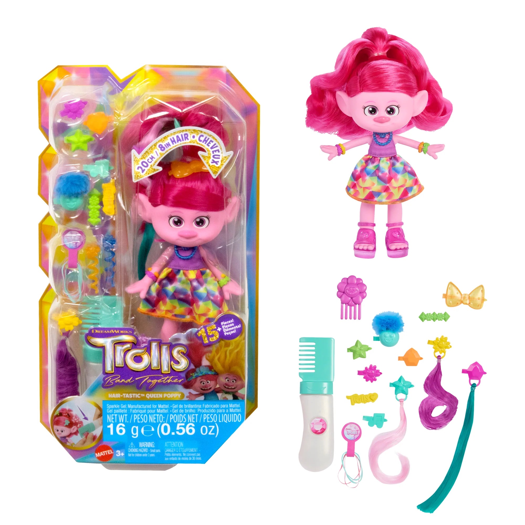 TROLLS POPPY PEINADO MAGICO (HNF25)