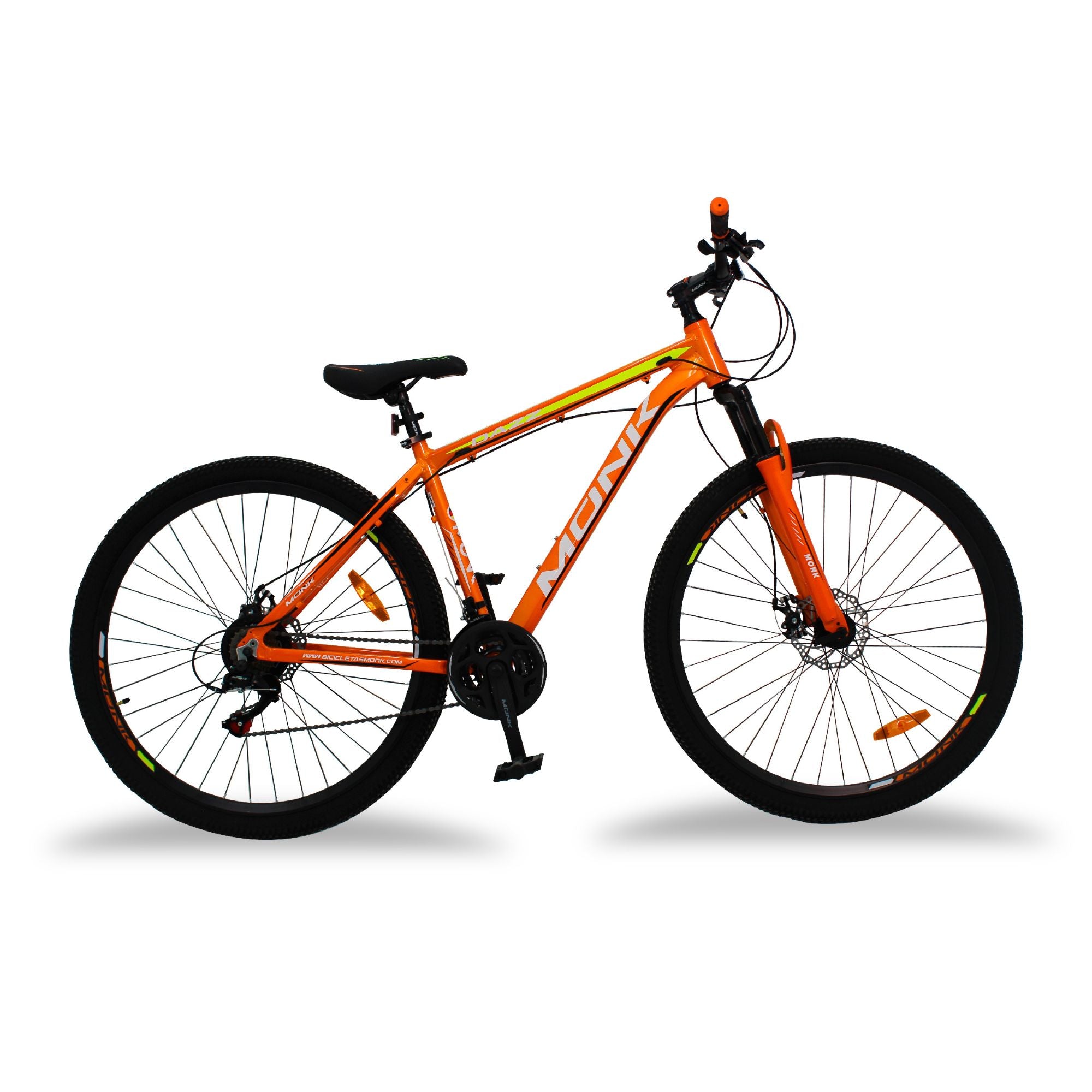 BICICLETA DAZZ ALUM SUSP-DEL R-29 21VELOCIDAES NARANJA/AMARILLO MONK BGA197