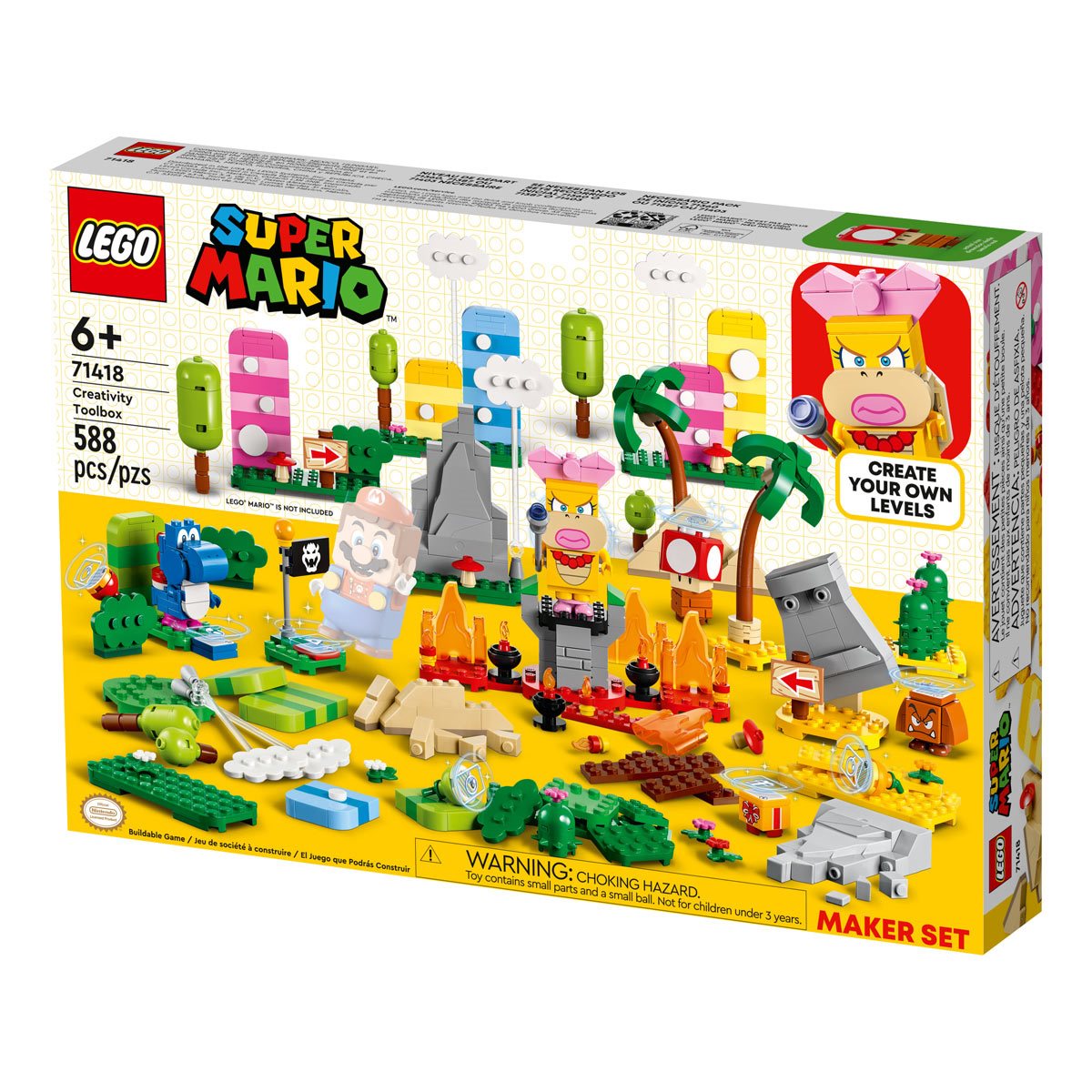 LEGO 71418 SUPER MARIO SET DE CREACIÓN: CAJA DE HERRRAMIENTRAS CREATIVAS
