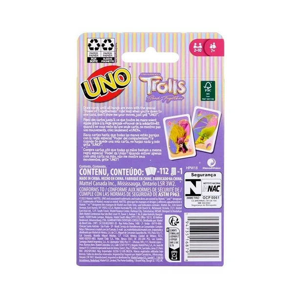 Juego de Cartas UNO Trolls 3