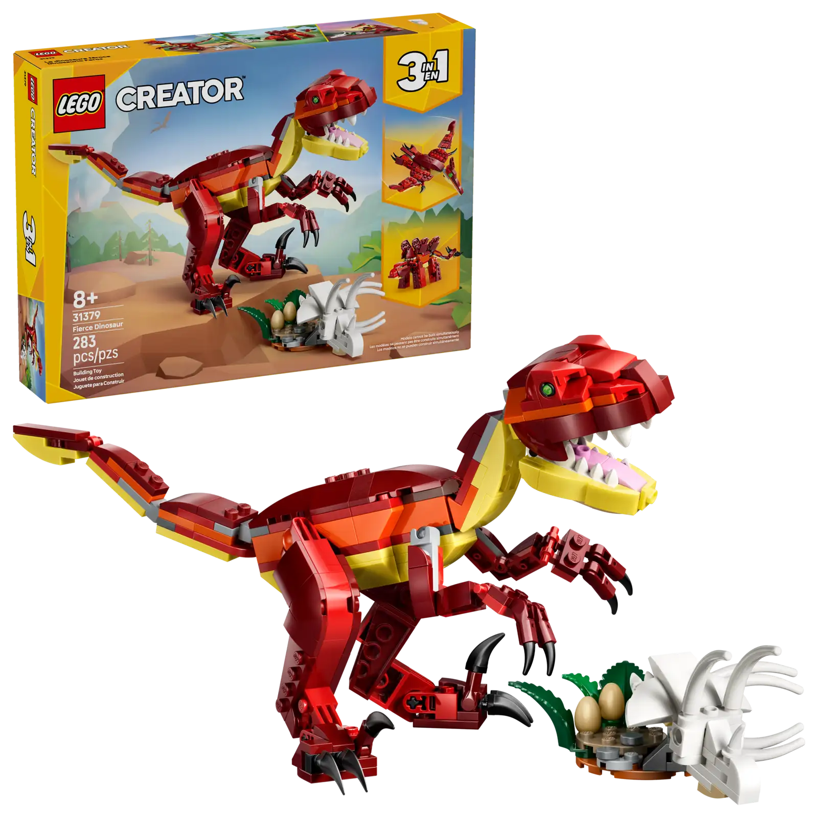 DINOSAURIO FEROZ 3 en 1