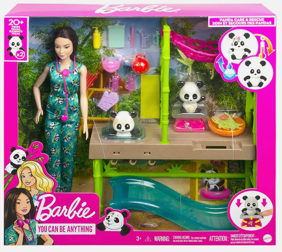BARBIE CUIDADORA  DE PANDA (HKT77)