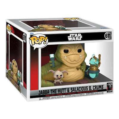 Funko Pop Jabba El Hutt Y Salacious B Crumb #611 Star Wars