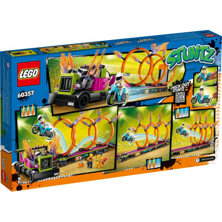 LEGO 60357 DESAFÍO ACROBÁTICO: CAMIÓN Y ANILLOS DE FUEGO
