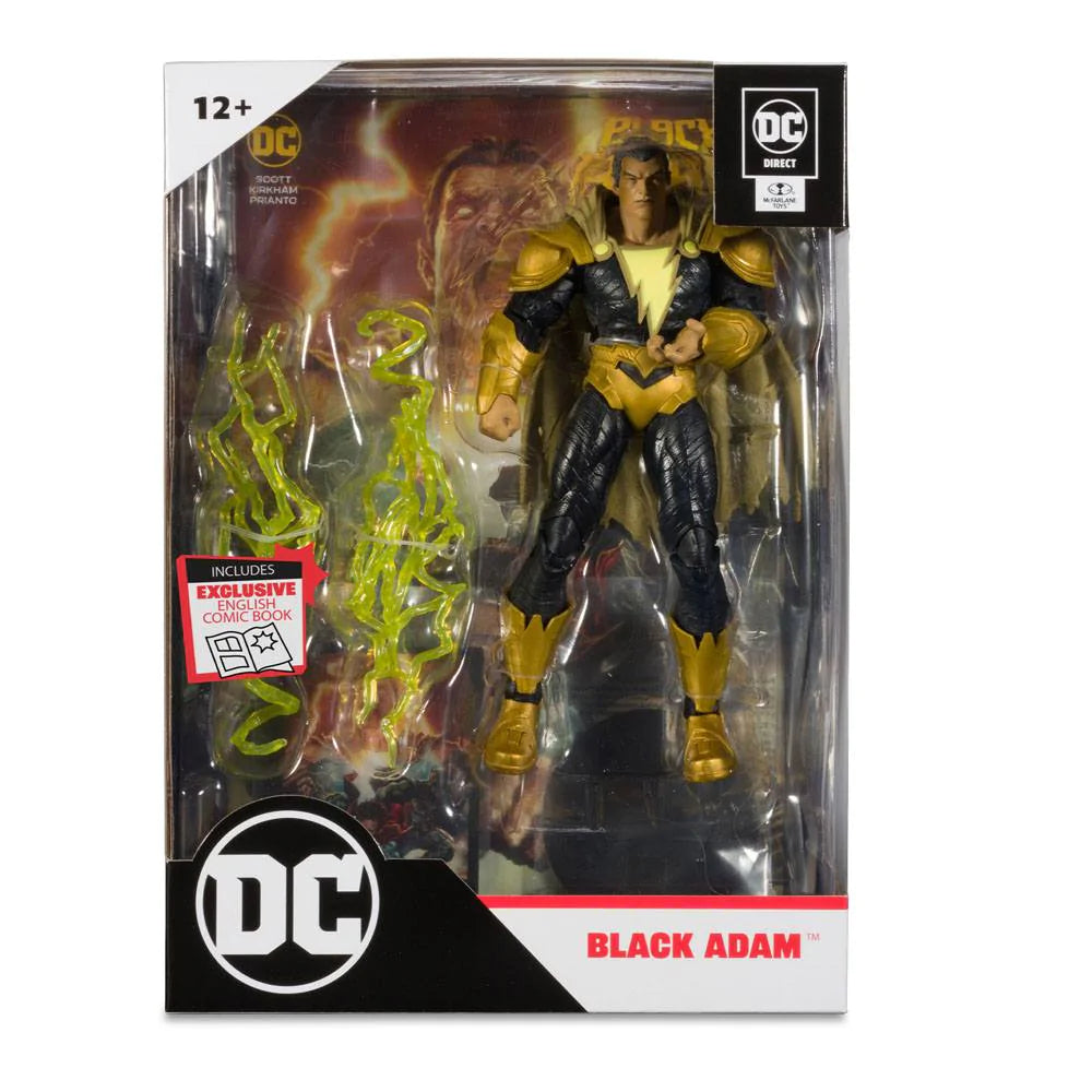 DC BLACK ADAM CON COMIC EXCLUSIVO MCFARLANE
